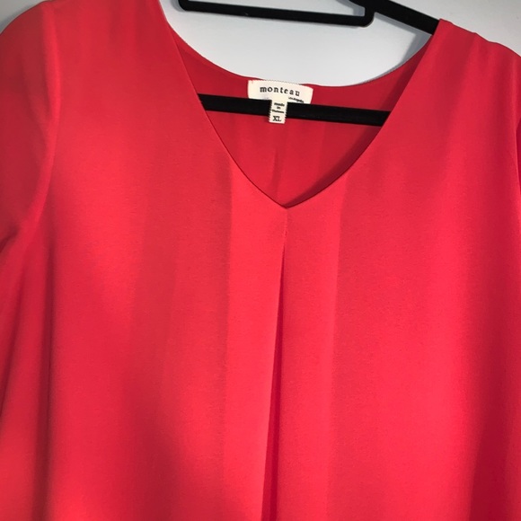 Monteau Coral/ Red Blouse - Picture 3 of 4